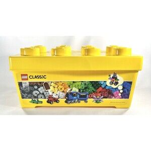 2015 Lego Classic Yellow Eight Stud Plastic Brick Box Empty Box Only